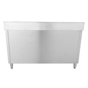 Meuble Plonge 2 Cubas com Backsplash - 1400 x 600 mm - Cuba à Esquerda - Dynasteel