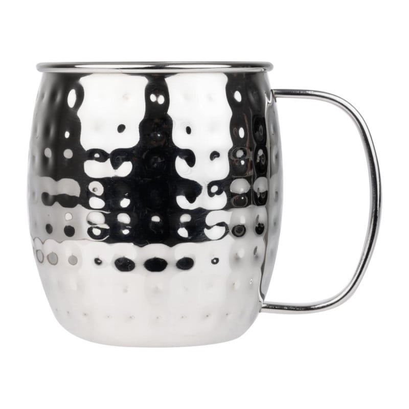 Mug en Acier Inoxydable Martelé - 440 ml - Olympia