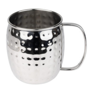 Mug en Acier Inoxydable Martelé - 440 ml - Olympia