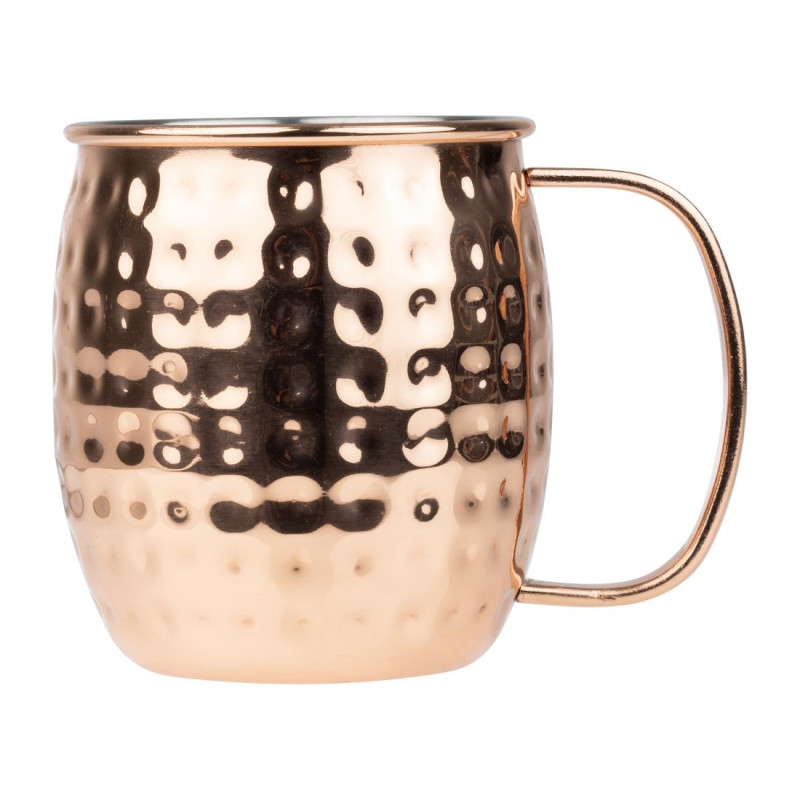Mug en Acier Inoxydable Martelé Cuivré - 440 ml - Olympia Mug en Acier Inoxydable Martelé Cuivré - 440 ml - Olympia