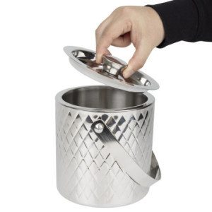 Stainless Steel Double Wall Ice Bucket - 2 L - Olympia