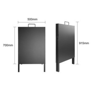 Placa de Calçada Estrutura Metálica - 500 x 850 mm