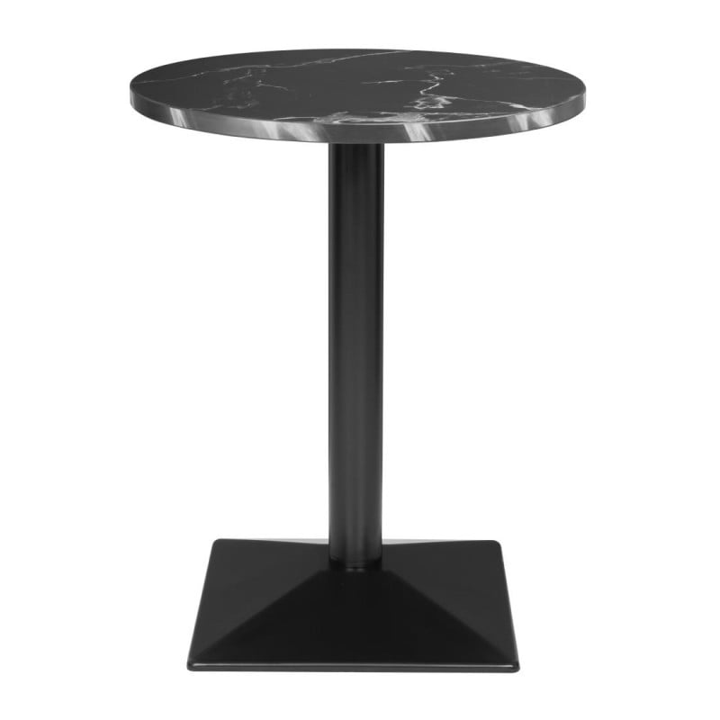 Mesa Redonda Efeito Pedra Negra - ⌀ 60 cm - Bolero