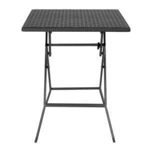 Table Pliante Carrée Noire - 62 x 62 cm - Bolero