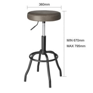 Tabouret de Bar em PU Brooklyn Mocha - Bolero