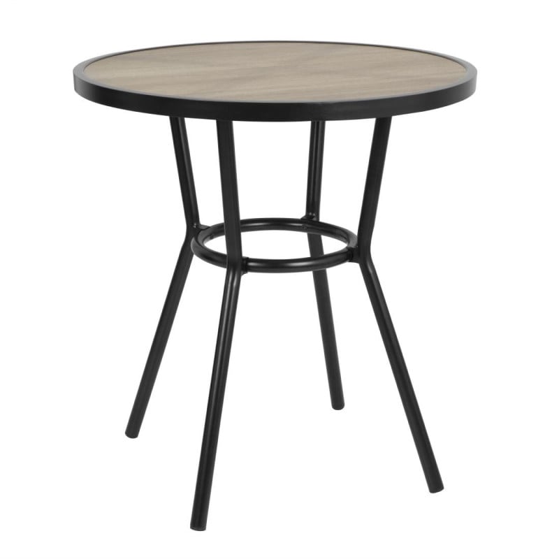 Marston Black Outdoor Round Table - ⌀ 70 mm - Bolero