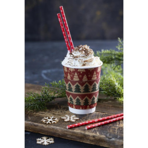 Paper Straw Snowflake 210 mm - Pack of 250 - Fiesta