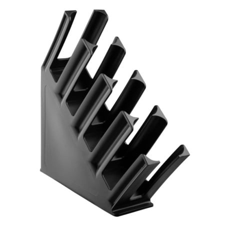 Porte-Gobelets en Polypropylene Noir - 4 Emplacements - Olympia