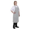 Avental Bavete Listrado Cinza e Branco - Whites Chefs Clothing