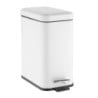 Slim White Bathroom Bin - 5 L - Jantex