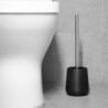 Black Toilet Brush and Holder - Jantex