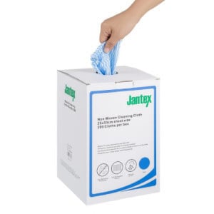 Pano de Limpeza Compostável Azul - 200 Folhas - Jantex