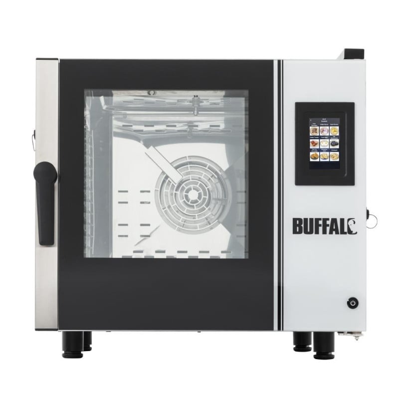 Four Mixte Compact with Touch Screen 6 x GN 1/1 with Stand, Installation Kit and Extraction Hood - Buffalo