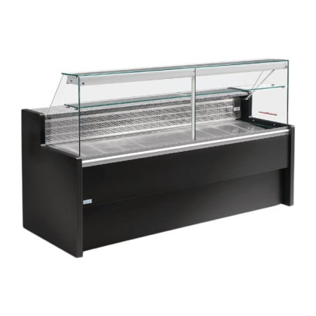 Comptoir de Service Refrigerado Preto Tibet - 1500 mm - Zoin