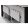 Comptoir de Service Refrigerado Preto Tibet - 1500 mm - Zoin