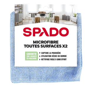 Microfibra Todas as Superfícies - 380 x 380 mm - Lote de 2 - SPADO