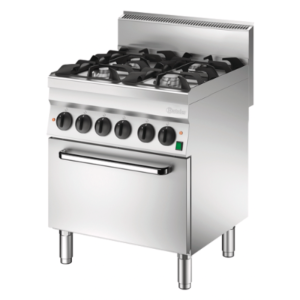 Fourneau 4 Queimadores com Forno Elétrico GN1/1 Série 650 - Bartscher