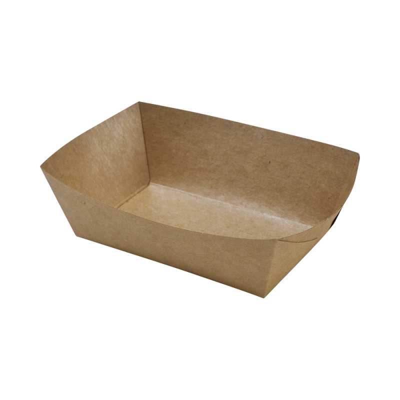 Barquete para Batatas Fritas em Kraft - 135 x 85 mm - Lote de 250 - FourniResto