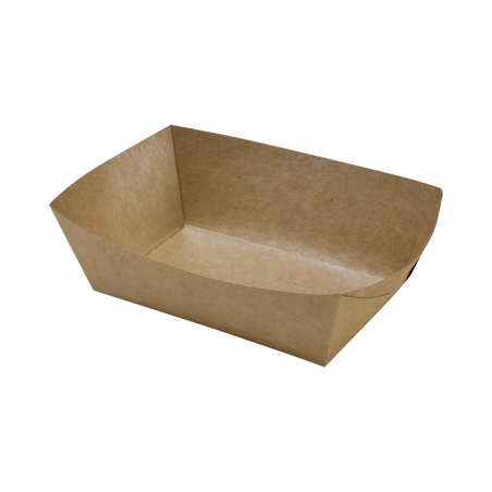 Barquete para Batatas Fritas em Kraft - 135 x 85 mm - Lote de 250 - FourniResto