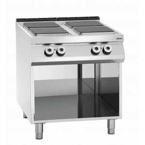 Electric stove with 4 plates - open base from the brand Bartscher