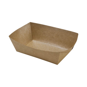 Barquete para Batatas Fritas em Kraft - L 120 x P 80 mm - Lote de 250 - FourniResto