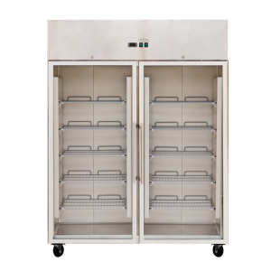 Refrigerated Cabinet with 2 Glass Doors GN2/1 - 1400 L