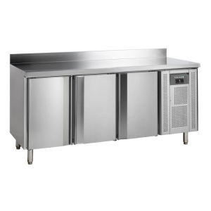 Mesa Refrigerada com Backsplash em Inox - 3 Portas - GN 1/1 - TEFCOLD