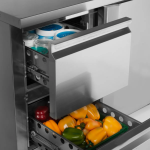 Mesa Refrigerada em Inox - 2 Portas - GN 1/1- TEFCOLD