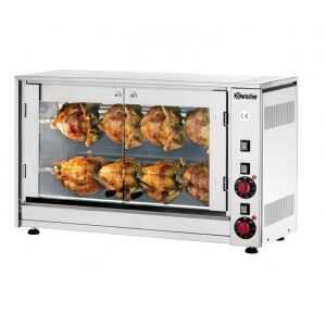 Electric rotisserie for 16 chickens for professional catering
