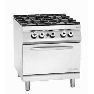 Fourneau a 4 queimadores série 900 - Forno a Gás GN 2/1 da marca Bartscher