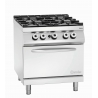 Fourneau a 4 queimadores série 900 - Forno a Gás GN 2/1 da marca Bartscher