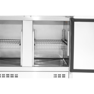 Star Refrigerated Saladette - 2 Doors with Openable Top