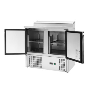 Star Refrigerated Saladette - 2 Doors with Openable Top