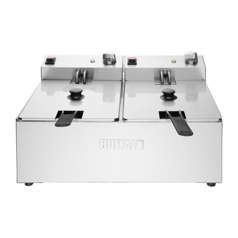 Fritadeira Elétrica Dupla - 2X5L - Buffalo Fritadeira Elétrica Dupla - 2X5L - Buffalo
