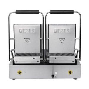 Grelha de Contato Dupla Bistro Estriada/Estriada em Inox - Buffalo
