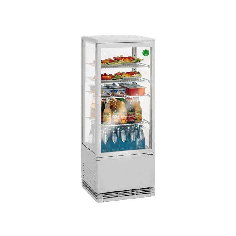 Mini vitrine refrigerada profissional de 98 litros