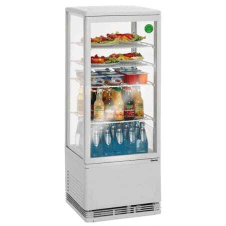 Mini vitrine refrigerada profissional de 98 litros