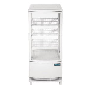 Vitrine Refrigerada Positiva Branca 2 Portas Curvadas 86 L - Polar