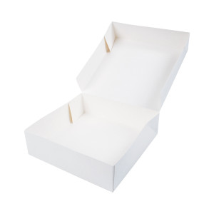 Caixa de Confeitaria em Cartão Branco - 29 x 29 cm - Lote de 50 - FourniResto