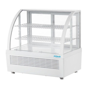 Vitrine Refrigerada de Balcão Branca - 2 Prateleiras - 100 L - Polar