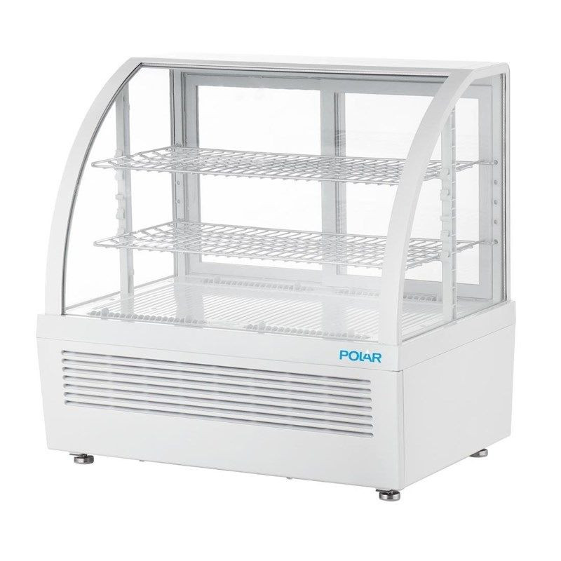 Vitrine Refrigerada de Balcão Branca - 2 Prateleiras - 100 L - Polar Vitrine Refrigerada de Balcão Branca - 2 Prateleiras - 100 L - Polar