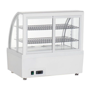 Vitrine Refrigerada de Balcão Branca - 2 Prateleiras - 100 L - Polar