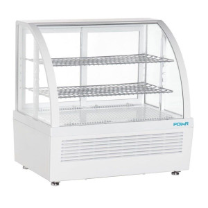 Vitrine Refrigerada de Balcão Branca - 2 Prateleiras - 100 L - Polar