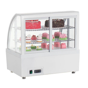 Vitrine Refrigerada de Balcão Branca - 2 Prateleiras - 100 L - Polar