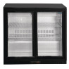 Arrière-Bar Preto 2 Portas Deslizantes 180 Garrafas - 208 L - POLAR