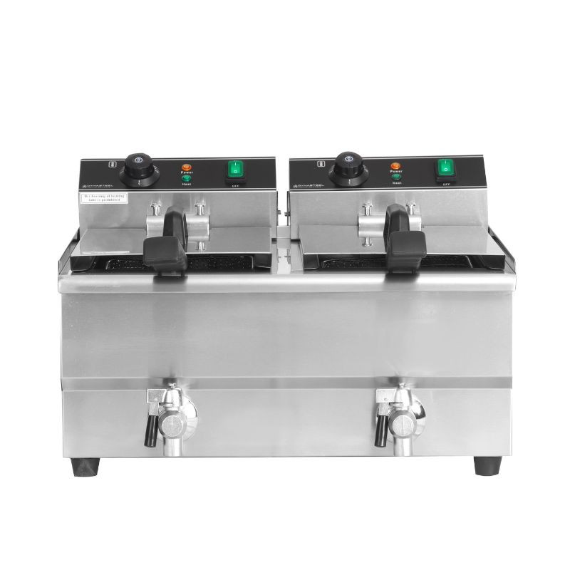 Fritadeira Profissional 2 x 13 L com Drenagem - Dynasteel: Desempenho e durabilidade para sua cozinha Fritadeira Profissional 2 x 13 L com Drenagem - Dynasteel: Desempenho e durabilidade para sua cozinha