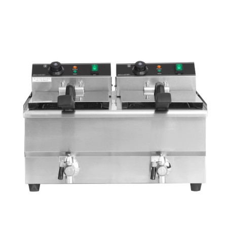 Fritadeira Profissional 2 x 13 L com Drenagem - Dynasteel: Desempenho e durabilidade para sua cozinha