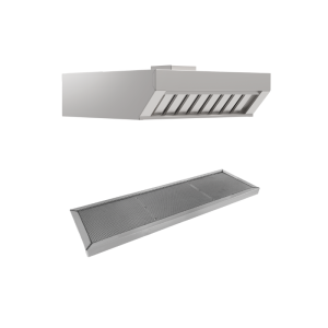 Exaustor Frontal de Condensação de Vapor - Filtro de Carvão - Fornos 600x400mm - Mychef