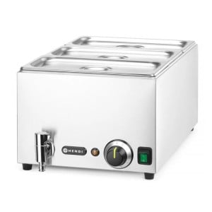 Bain-Marie com Torneira de Drenagem - 3 GN 1/3 - HENDI