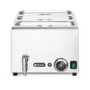 Bain-Marie com Torneira de Drenagem - 3 GN 1/3 - HENDI